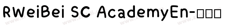 RWeiBei SC AcademyEn字体转换